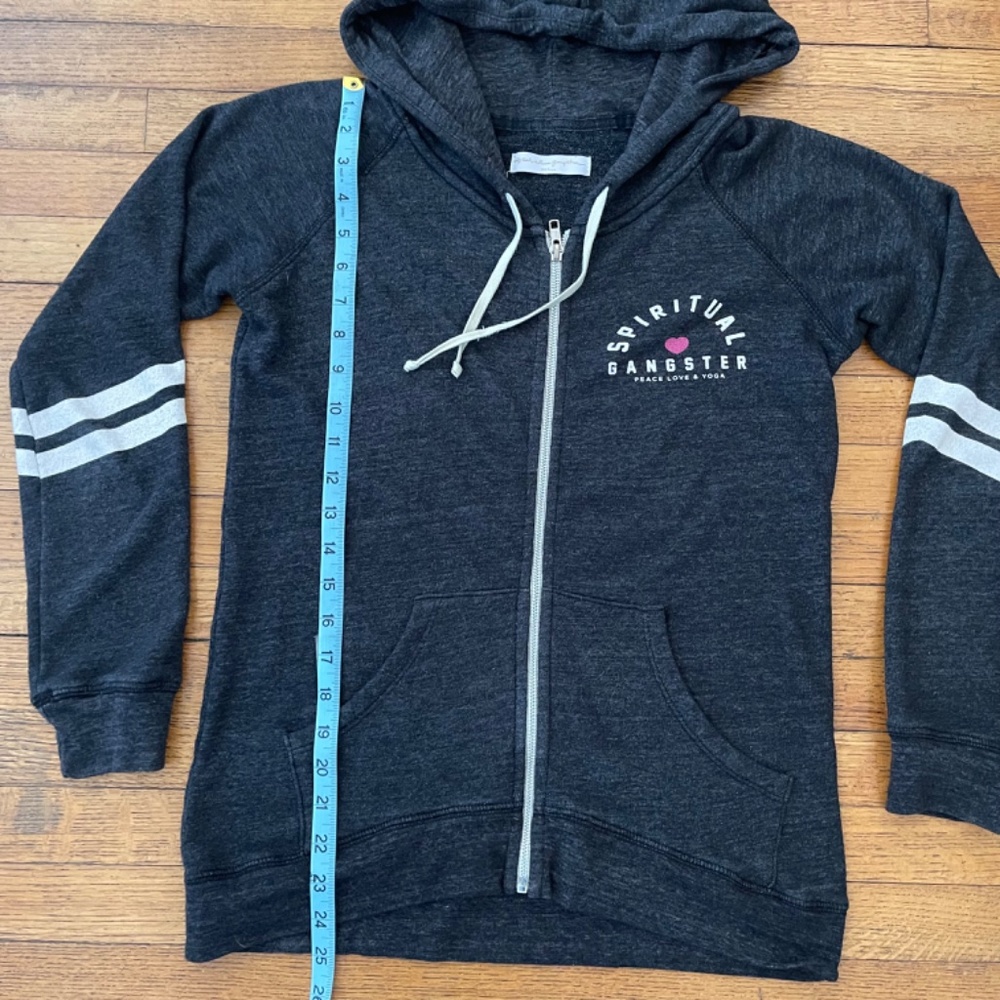 Spiritual Gangster - Women's Peace Love & Yoga Zip Up Hoodie - Picture 5 of 8